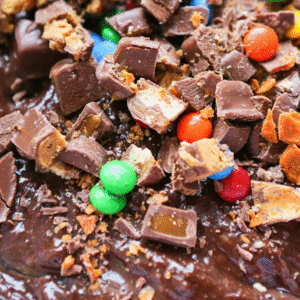 Candy Bar Overload Chocolate Brownies