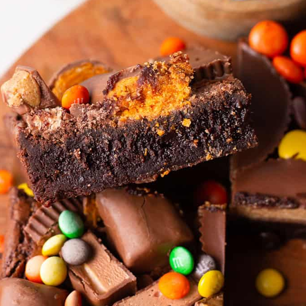 Candy Bar Overload Chocolate Brownies