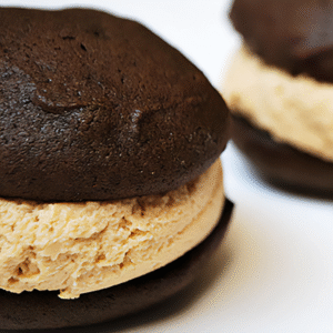 Peanut Butter Filled Chocolate Whoopie Pies