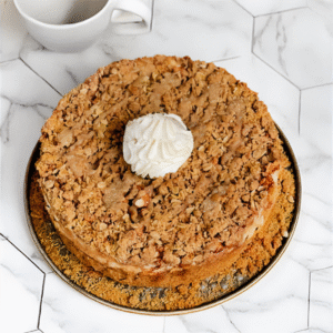 Caramel Apple Crisp Cheesecake