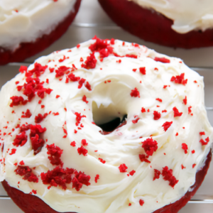 Baked Red Velvet Doughnuts