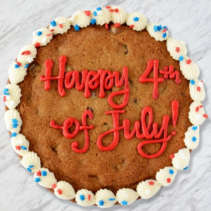 Frosted Heart or Round-Shaped Cookie Cake