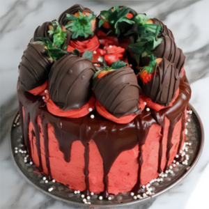 Chocolate Covered Strawberry Cake