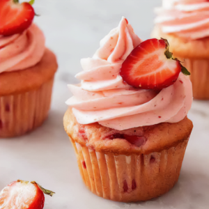 Fresh Strawberry Cupcakes