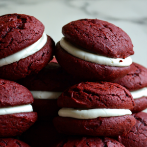 Red Velvet Whoopie Pies
