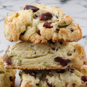 Pistachio Cranberry Scones