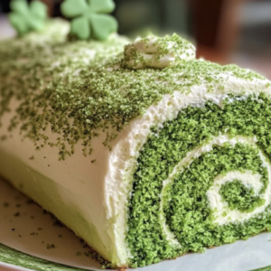 Green Velvet Cake Roll