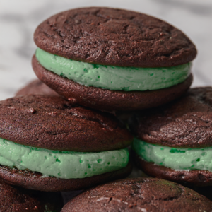 Mint-Filled Whoopie Pies