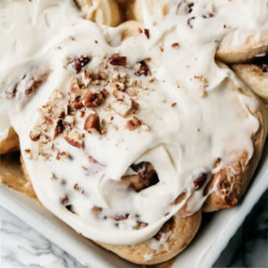 Maple Pecan Cinnamon Rolls