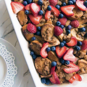 Triple Berry Baked French Toast