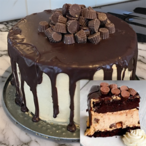 Peanut Butter Cup Cheesecake Cake