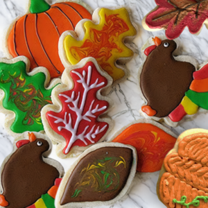 Fall Frosted Sugar Cookies