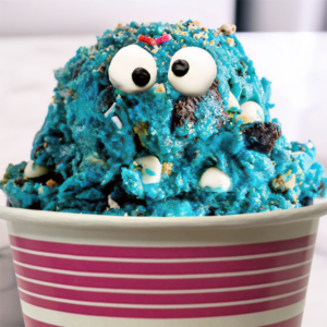 Edible Cookie Monster Cookie Dough